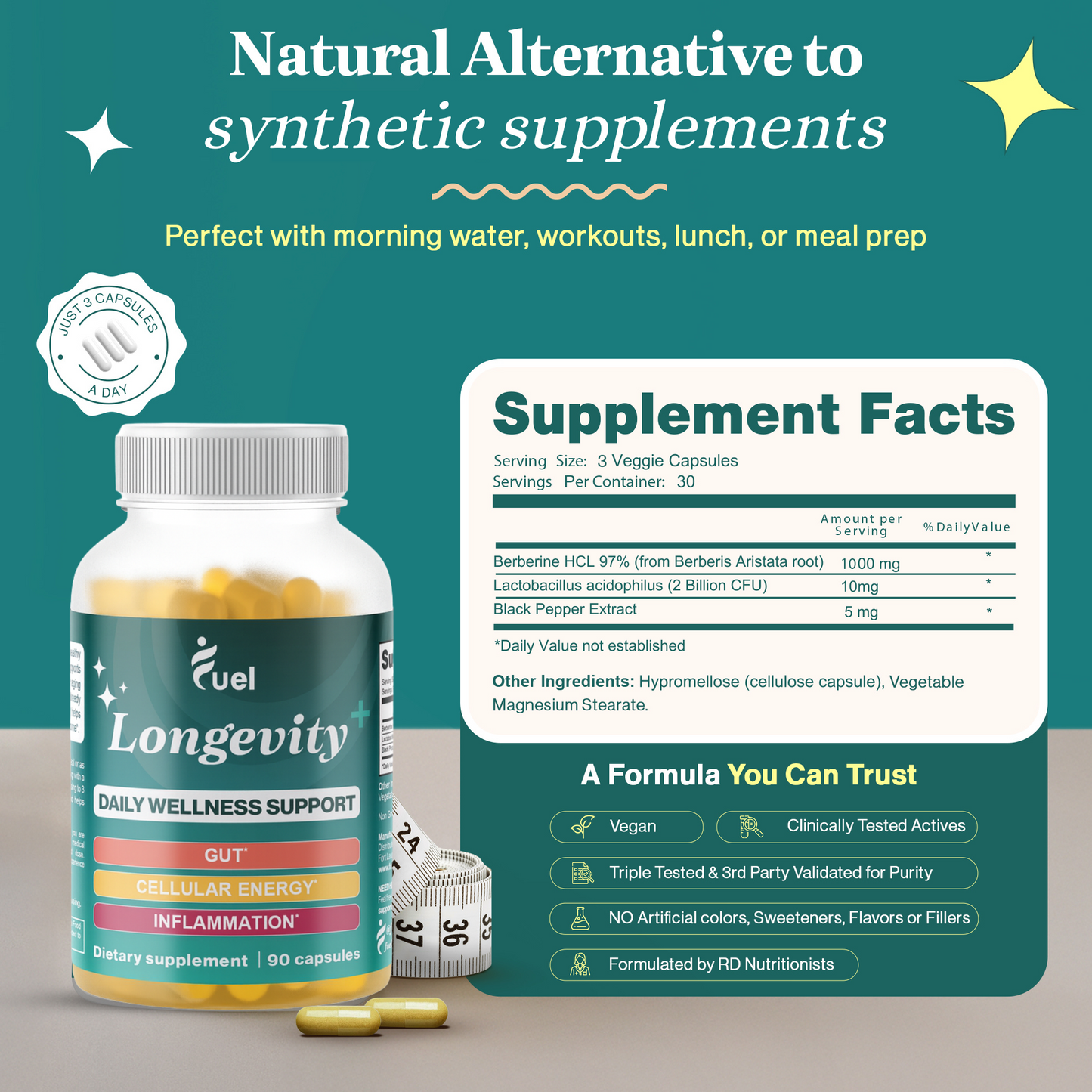 Longevity+ Daily Wellness Support