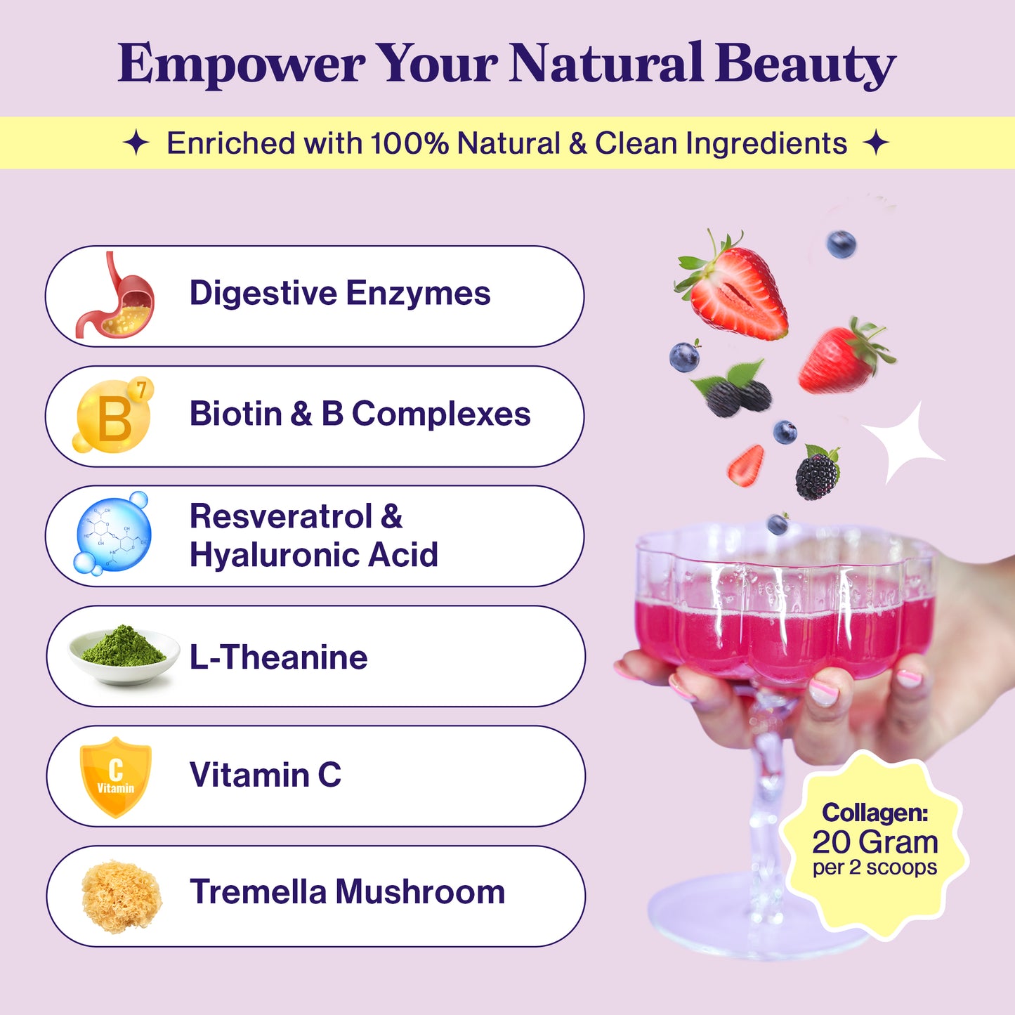 Mixed berries Multi Collagen Peptides