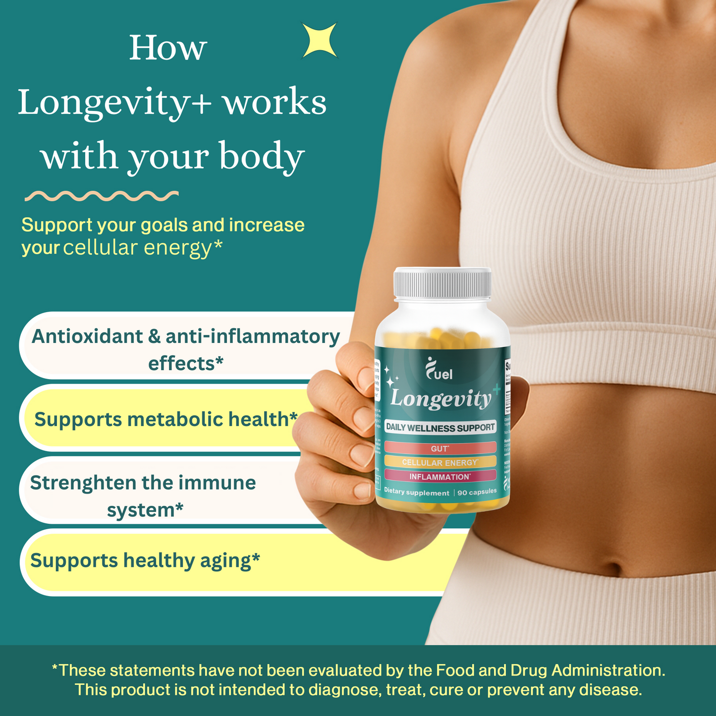 Longevity+ Daily Wellness Support