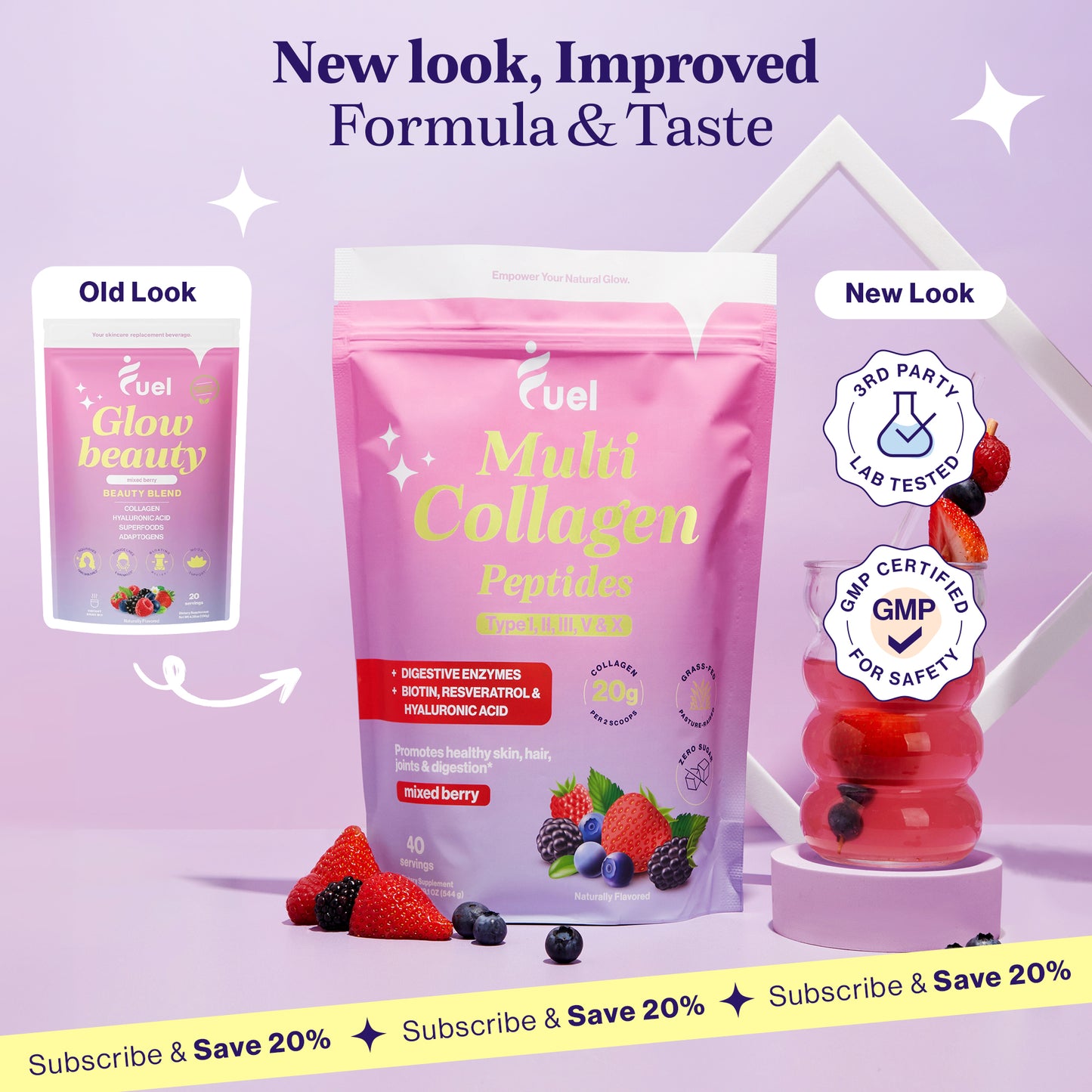 Mixed berries Multi Collagen Peptides