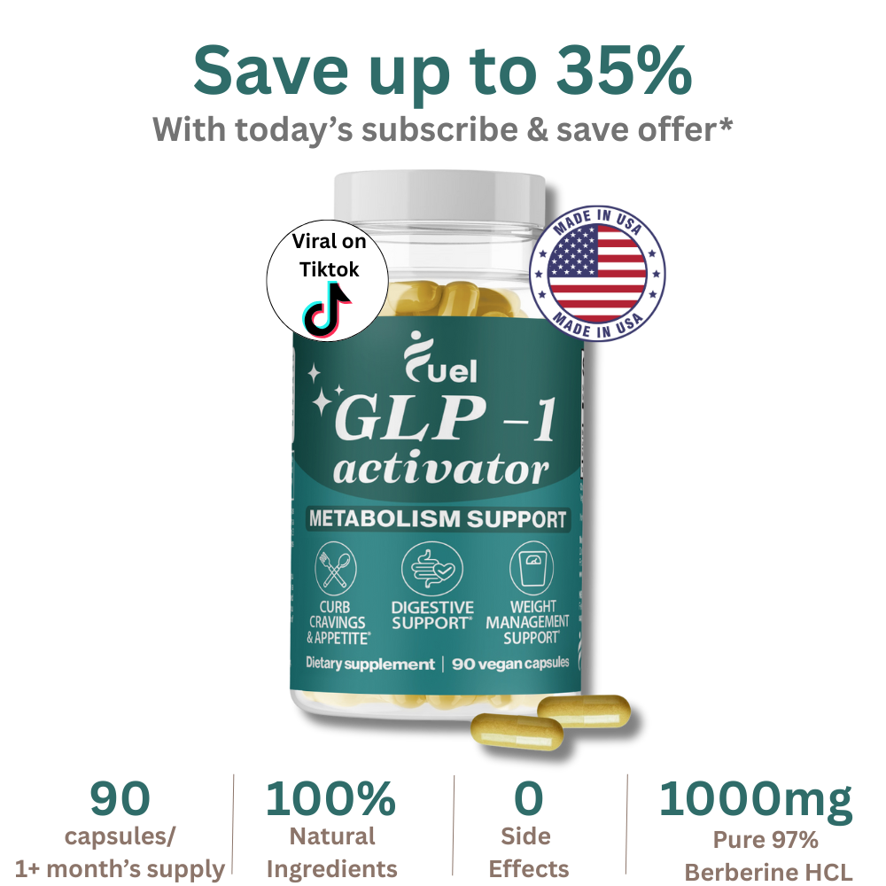 GLP-1 Activator - Natural GLP 1 Gut Booster and Cravings Control