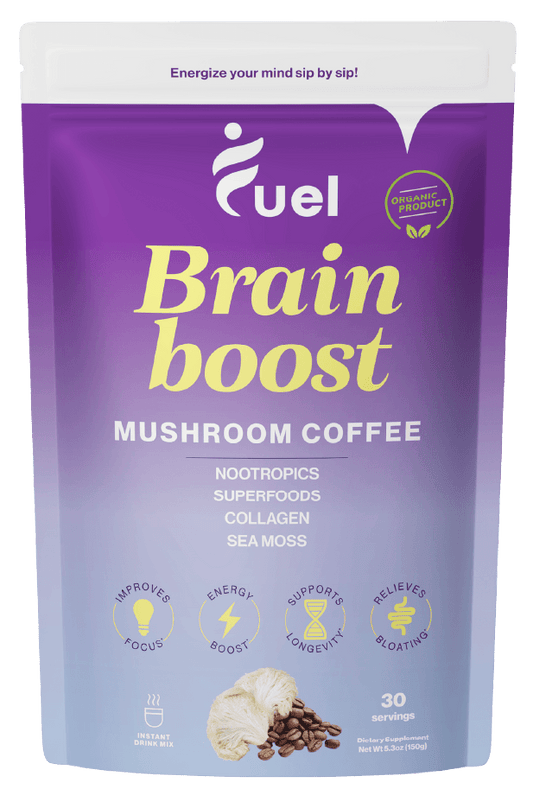 Brain Boost Mushroom Coffee | Gain more focus and productivity with only 1 cup a day